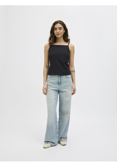 Jack & Jones Kadın Sirt Detayli Tişört - Sofia - 12270976 Black Siyah