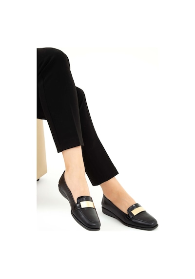 Relax Anatomic Kadın Hakiki Deri Siyah Comfort Ayakkabı 611 E2252 Bn Ayk Y19 Black/vernıce Black Siyah