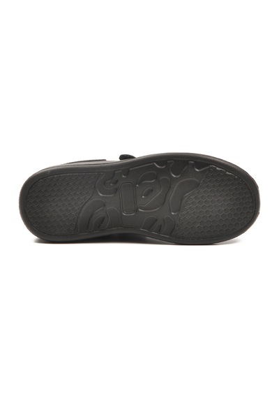 Siyah Cırtlı Hafif Unisex Çocuk Spor Ayakkabı 2540-26k F Siyah-siyah