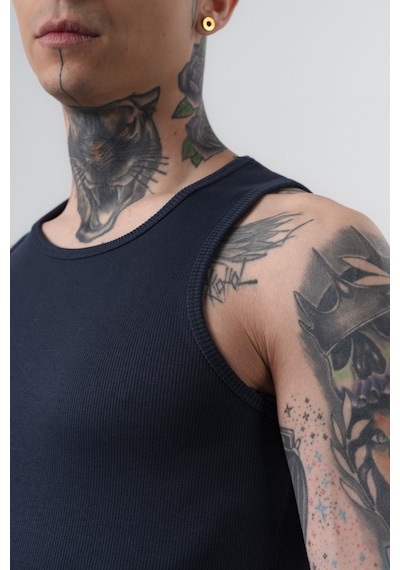 Respire Erkek Tank Top Atlet Lacivert