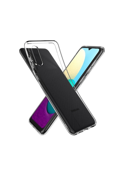 Spigen Galaxy Uyumlu A02 / Galaxy Uyumlu M02 Kılıf Liquid Crystal 4 Tarafı Tam Koruma Crystal Clear