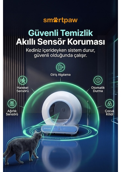 Nova Cat Akıllı Otomatik Kedi Tuvaleti Distribütör Garantili Nova Cat Akıllı Otomatik Kedi Tuvaleti Distribütör Garantili