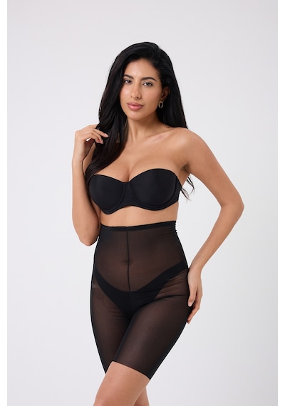 Mistirik Fenile Model Transparan Şort Siyah Renk 020 Siyah