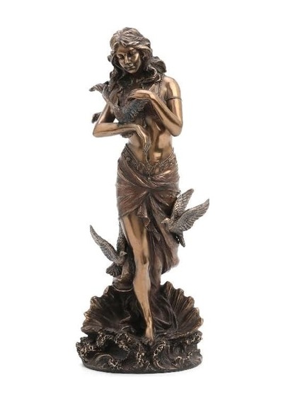Dekoratif Afrodit Figürü Veronese Biblo Mitolojik Tema Şık Salon Dekoru Poliresin Dekoratif Obje 11x9,5x28 Cm Diğer