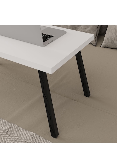 Asra Trend Katlanır Laptop Çalışma Masası LAPTOPMASA01 %100 MDF Yatak Sehpası Beyaz