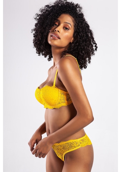 Lenaca G.colors Push Up Strapless Bra, Sarı Konforlu Ve Şık Sütyen Çok Renkli