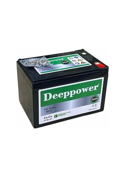 Deeppower Np14-12 12 Volt 14 Amper Jel Akü Ölçüler 150 97 95 Mm 4.55 Kg