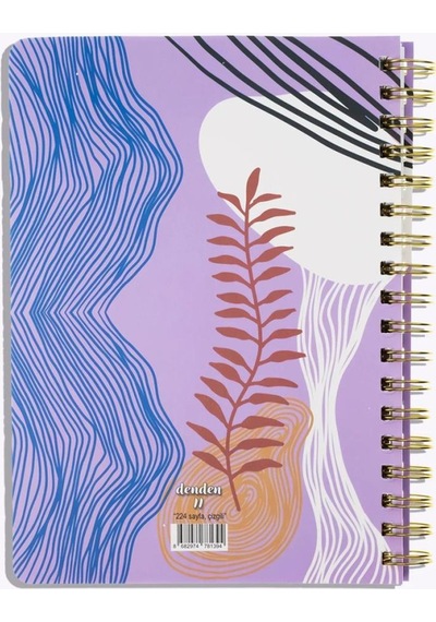Denden Redactar Mor 17x24 Çizgili Defter Çok Renkli