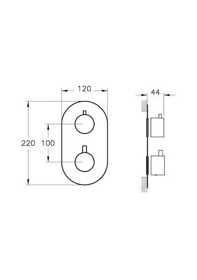 Artema A47113 Aquaheat R2 Ankastre Banyo Bataryası Krom