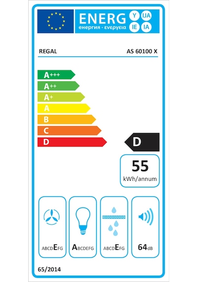 Regal AS 60100 X Sürgülü Aspiratör
