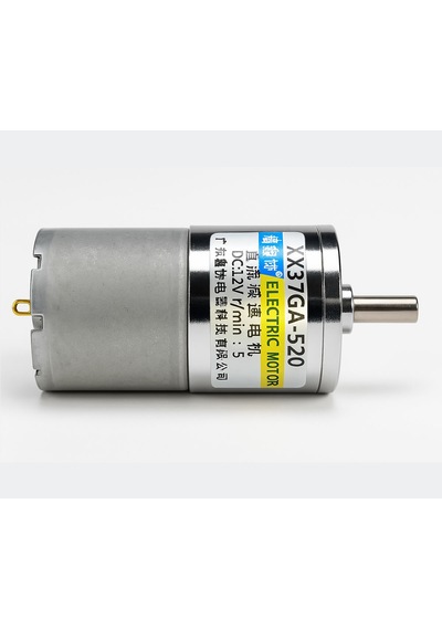 37ga-520 12v 37mm 5rpm Redüktörlü Dc Motor Metal Dişli Yüksek Tork Kuvvet Robot Oyuncak Rc Araba