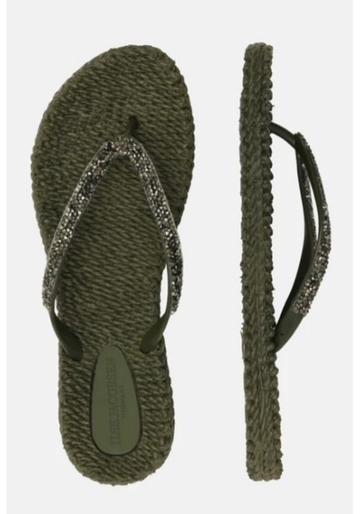 Army Cherful03g - Yeşil Taşlı Parmak Arası Terlik-14279
