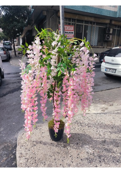 Rüzgar Yapay Çiçekçilik 120 Cm Pembe Akasya Ağacı Pembe
