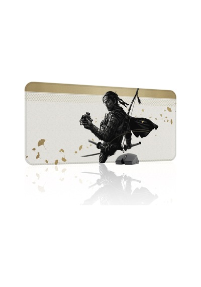 Ghost Of Tsushima Kaymaz Dikişli Kauçuk Oyuncu Mousepad V1 - 90x40 Xxl Gaming Mouse Pad Fare Altlığı