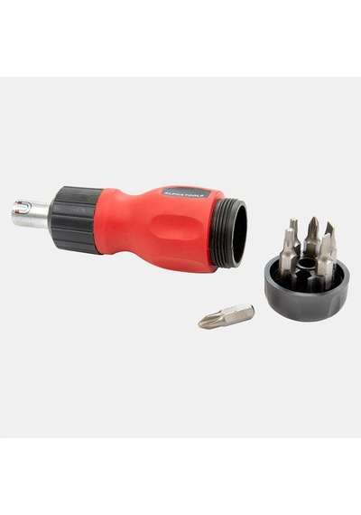 Alpha Tools 6 Bits Uçlu Mini Cırcır Tornavida
