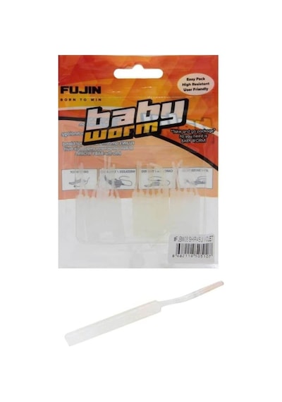 Fujin Baby Worm 5.2 Cm Floating Lrf Silikonu Shirasu Violet Tek Renk-Tek Ebat
