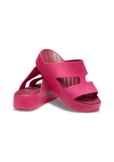 Crocs Kadın Getaway Groove Platform Hstrap Terlik - Pembe Dragon Fruit