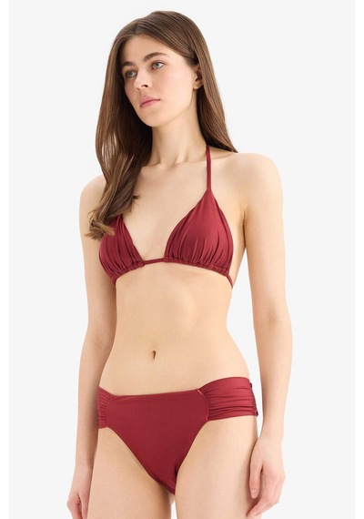 Defacto Regular Fit Saten Bikini Alt-fall İn Love E0399ax25smbr285 Bordo
