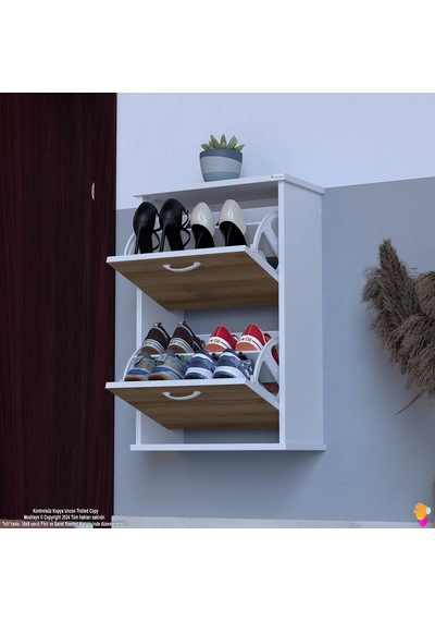 Eliusta Holen Meşe Renk Ayakkabılık 2 Düşer Kapak 52 Cm Genişlik Kapı Önü Asma Ayakkabılık 52x74x26 Cm Meşe Eliusta Holen Meşe Renk Ayakkabılık 2 Düşer Kapak 52 Cm Genişlik Kapı Önü Asma Ayakkabılık 52x74x26 Cm Meşe