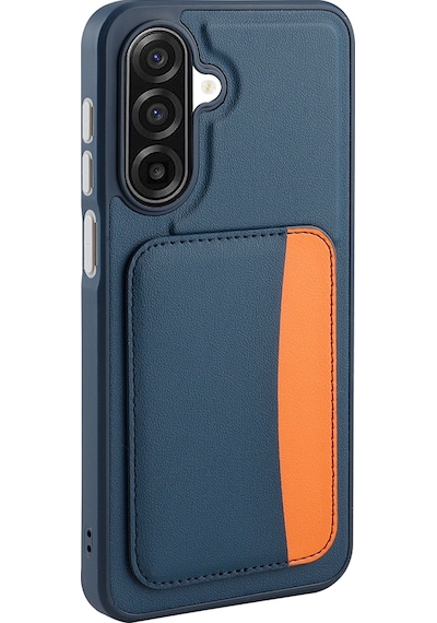 Galaxy Uyumlu A17 Kılıf Kartlıklı Zore X-kart Silikon Kapak - Siyah Siyah