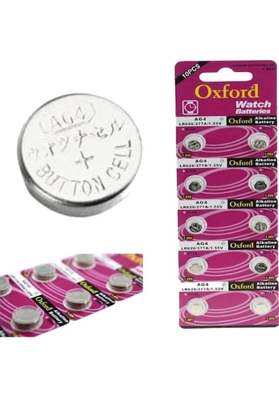 Gma Keys Oxford Ag4-377 Lr626 Alkalin Saat Pili 10lu Paket