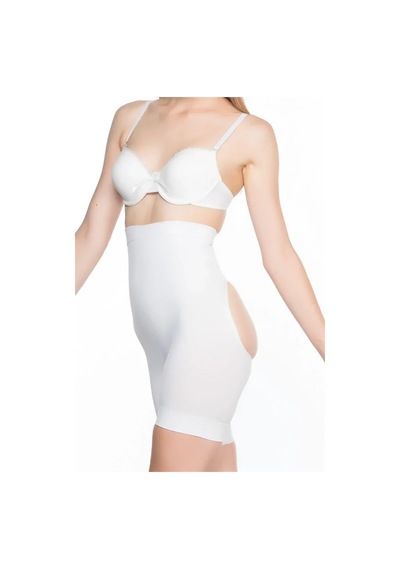 Ang Butik Beyaz Açık Masajlı Boxer Korse