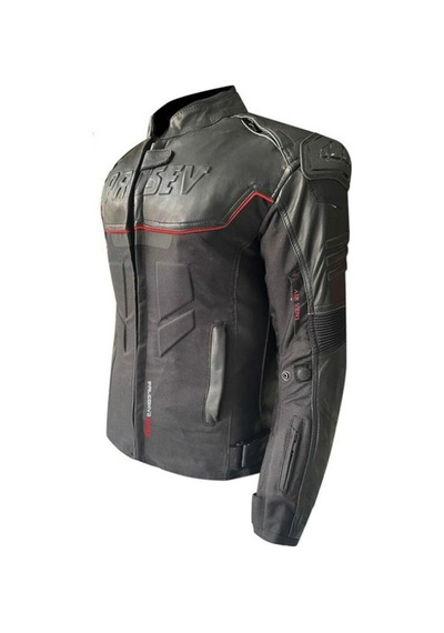 Motoanl Motosiklet Kadın Montu 4 Mevsim Full Koruma Deri Ve Maxdura 600-d Kumaş Women Motor Mont Leather V2