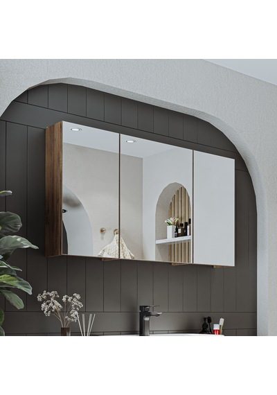 Banyo Dolabı Kulpsuz 3 Kapaklı Mdf 105 Cm Aynalı Banyo Dolabı Atl Atlantik Çam Banyo Dolabı Kulpsuz 3 Kapaklı Mdf 105 Cm Aynalı Banyo Dolabı Atl Atlantik Çam