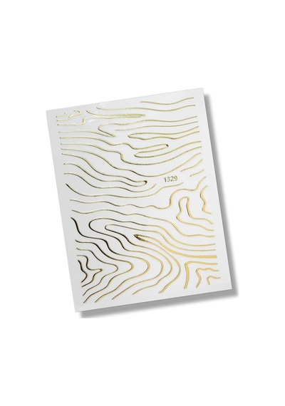 Parlak Gold Şerit Tırnak Sticker Şerit Tırnak Etiketi Nail Art 1329