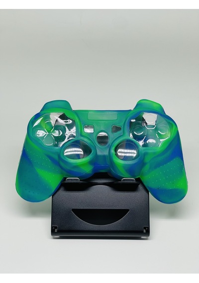 Yues PS3 Joystick Silikon Dualshock Koruyucu Desenli Kılıf Yeşil Mavi
