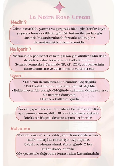 Akıllı Rose Kremi - Ceramide İçerikli - Bariyer Destekleyici - Hassas Cilt Tipi
