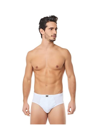 Tutku Erkek Penye Slip Külot - 4'lü Paket - Beyaz Beyaz