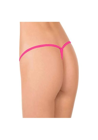 Vetopazar Kadın Pembe Tül Detaylı Tanga Külot