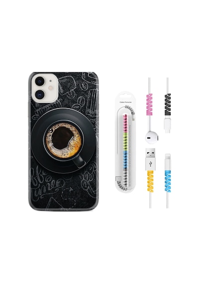 Apple Uyumlu iPhone 13 Mini Kılıf Kablo Koruyuculu Bi Kahve 1904