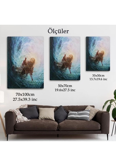 Tanrının Eli Dekoratif Duvar Tablosu, İsa-6307
