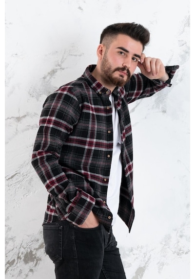 Advante Slimfit Erkek Ekoseli Oduncu Gömlek