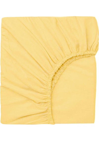 60x120 Cm Pamuklu Ve Lastikli Fittet Penye Bebek Çarşafı-sarı