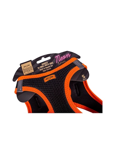 Doggie Havalı Dokuma Neon Serisi Küçük Irk Göğüs Tasması Turuncu S-32-38Cm Turuncu