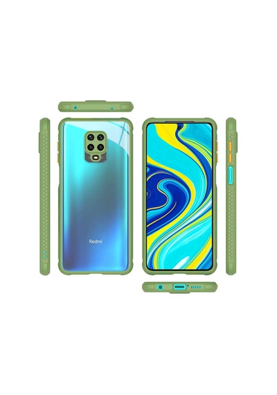Xiaomi Redmi Note 9s Kılıf Zore Kaff Kapak Koyu Yeşil