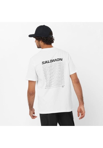 Salomon Graphic Performance Erkek Tişört C-sal221950e50g01 Beyaz