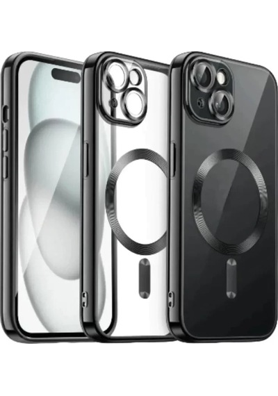 Newface Apple İphone 15 Kılıf Kross Magneticsafe Kapak - Siyah