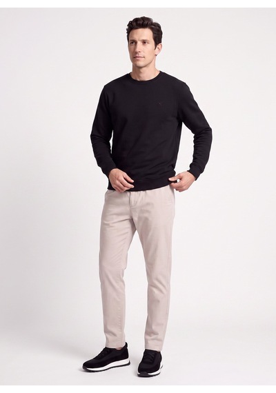 Fabrika Siyah Erkek Slim Fit Sweatshirt Joseyy N