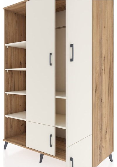 Kronos Dolap 6 Raflı 4 Kapaklı Tek Askılı 132x59x195 Çam-ayta... Çam Kronos Dolap 6 Raflı 4 Kapaklı Tek Askılı 132x59x195 Çam-ayta... Çam