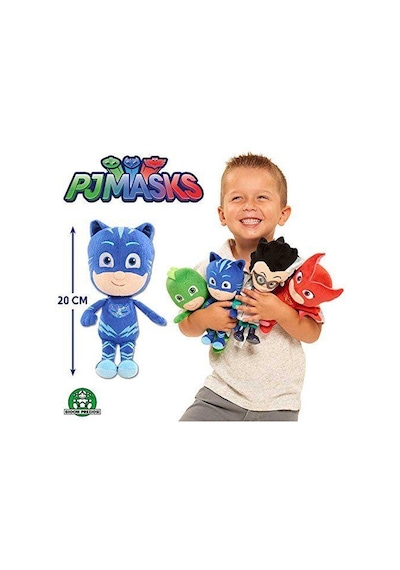 Pj Maskeliler Mini Peluş Figürleri - Kedi Çocuk - Cat Boy -20 Cm