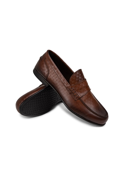 Deery Hakiki Deri Taba Rengi Erkek Loafer Ayakkabı - 01978mtbac03 Taba