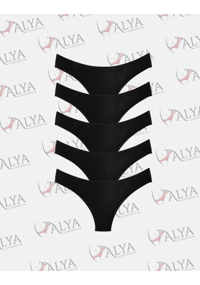 Alya Underwear Kadın Brazilian Külot 5 Adet Ten Siyah