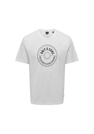Only & Sons Lamer Life Erkek Beyaz Tişört 22028168-bw Beyaz
