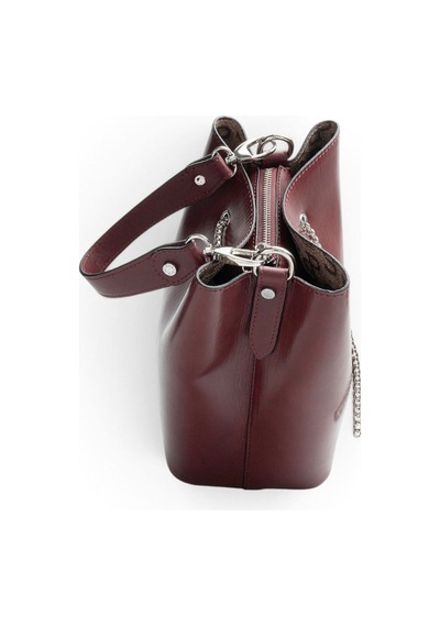 Silver & Polo Silver Polo Bordo - Bordo Düz Cilt Kadın Çapraz Çanta Sp967