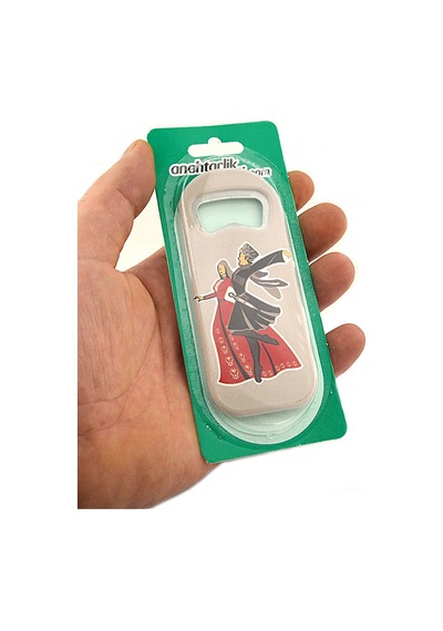 Adige - Çerkes Oynayan Çift Baskılı Magnet Açacak Çok Renkli