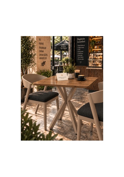 Mutfak Cafe Balkon Bahçe Restoran Yemek Masası 70x70 Cappuccino Çam Kare Cappuccino - Çam Cappuccino - Çam Mutfak Cafe Balkon Bahçe Restoran Yemek Masası 70x70 Cappuccino Çam Kare Cappuccino - Çam Cappuccino - Çam